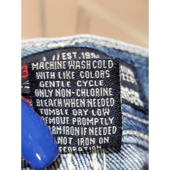 Bleecker & Mercer Men's Blue Denim Cotton Mid Rise Skinny Legs Jeans Pant 30/32 - Picture 9 of 10